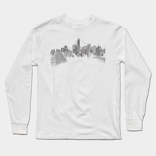 Edmonton Long Sleeve T-Shirt by aldomarano